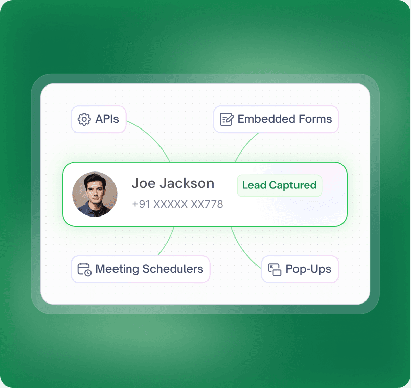 Capture leads directly into CRM