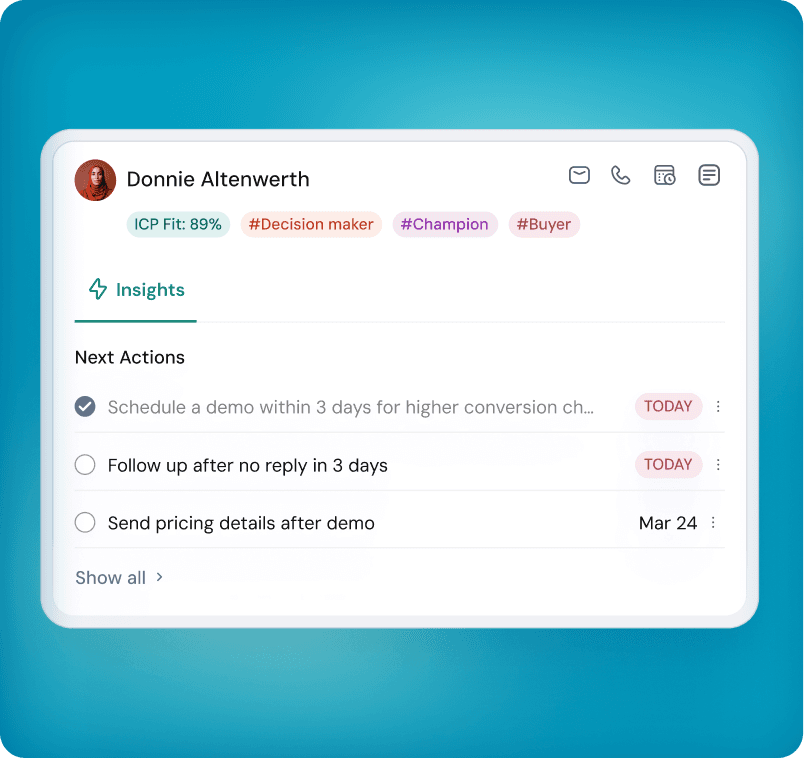 Context-rich data that tells you exactly what to do next