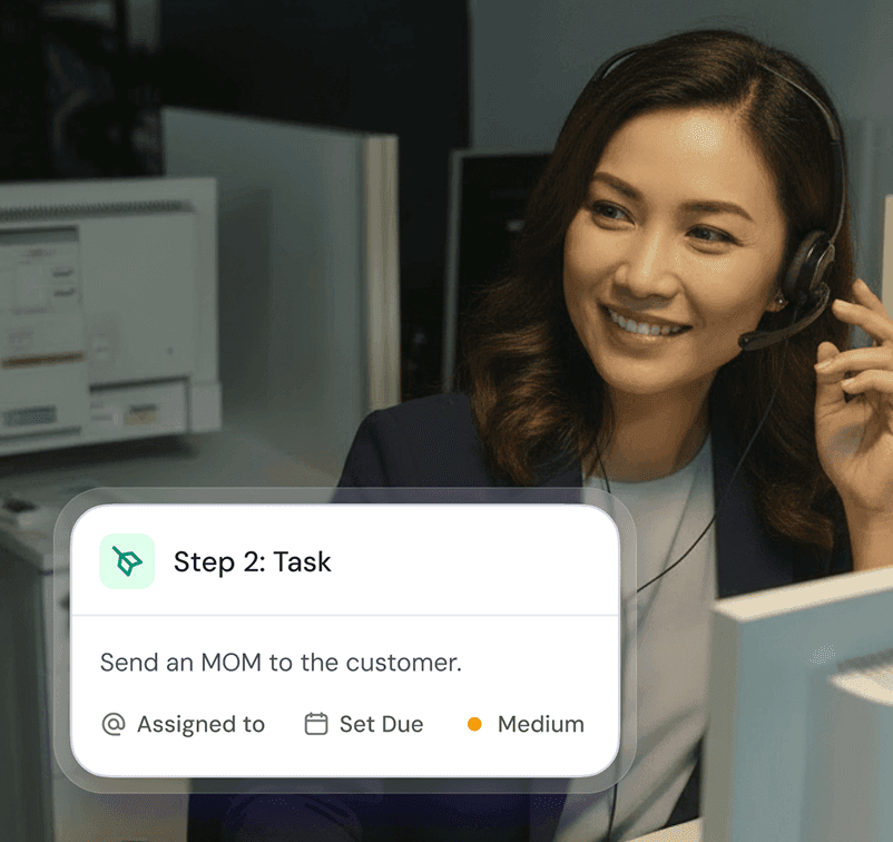 Go beyond email with guided follow-up actions